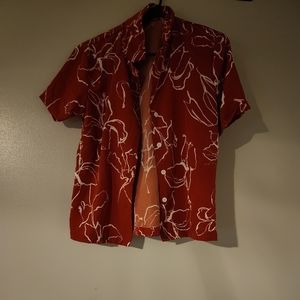 Shein size small orange and white